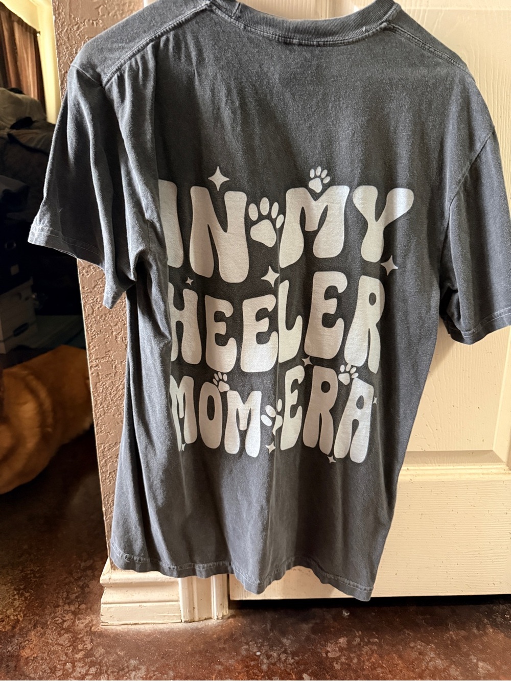 Comfort Colors Women's Short Sleeve Tee “In my heeler mom era” “Duke” Dog Lover